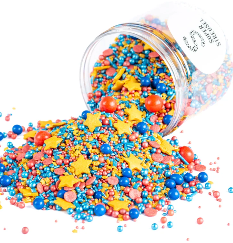 sprinkles, glitter, zucker, sterne, bunt