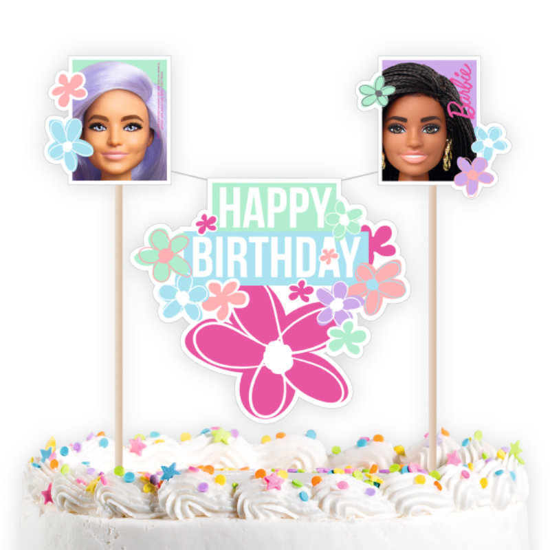 Kindergeburtstag-Cake_Topper_Barbie