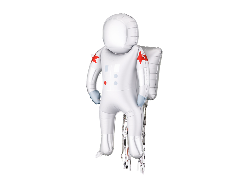 Astronaut, Balloon, Suit, White, Backpack