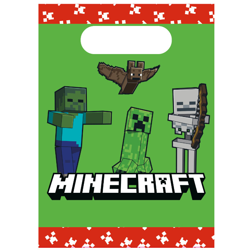 Sacs de fête Minecraft, 4 pcs.