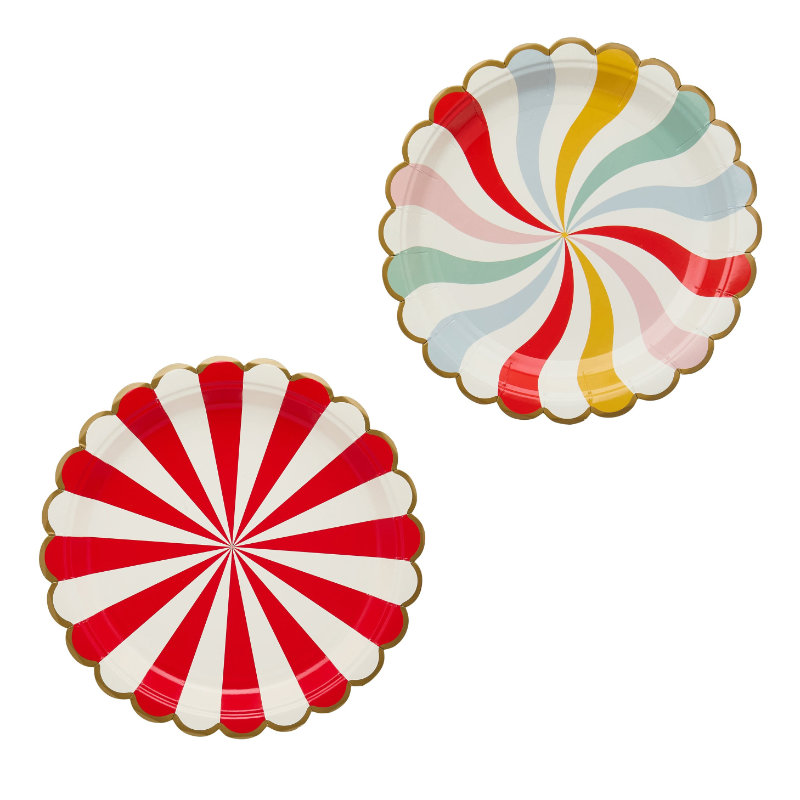 Assiettes de fête poisson-globe, 8 pcs.