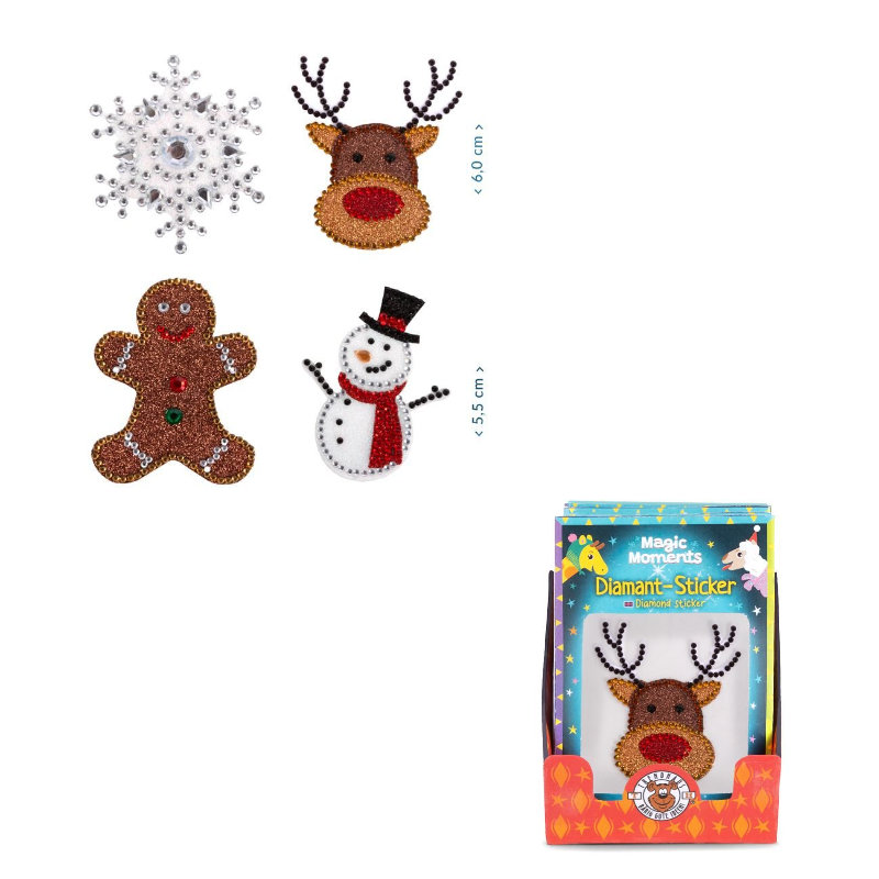 Kindergeburtstag-Sticker-Weihnachten
