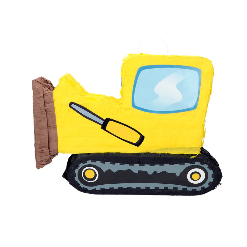 Kindergeburtstag-Pinata-Bulldozer