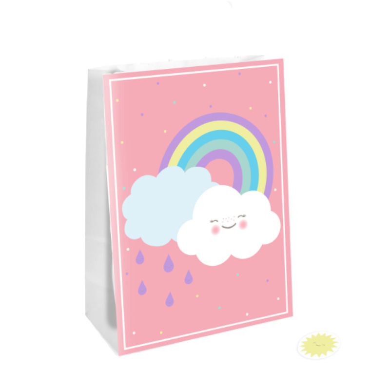 Papiertüten Regenbogen & Wolke, 4 Stk.