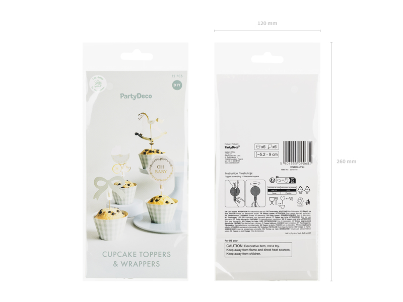 Cupcake-Topper, Wrapping-Toppers, Miniatur-Dekor, Backzubehör, DIY-Dekor