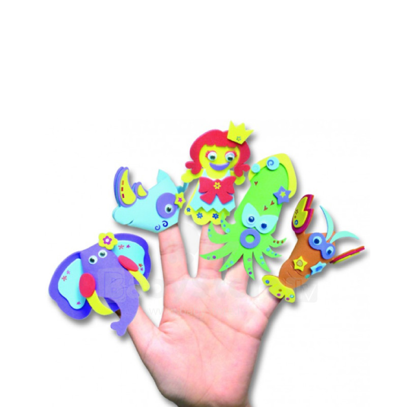 Kindergeburtstag-Fingerpuppen-Basteln