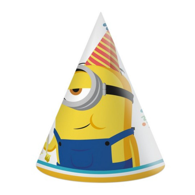 Partyhüte Minions, 6 Stk. 