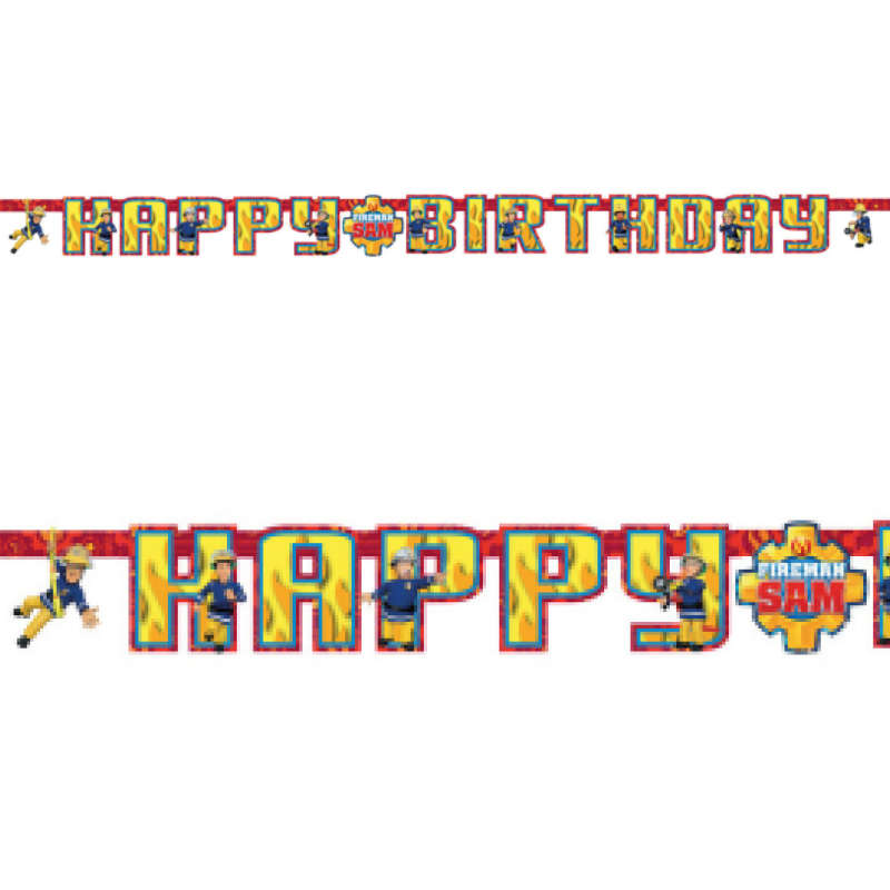 Girlande Happy Birthday Feuerwehrmann Sam