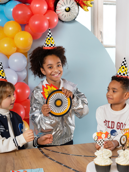 Kinderparty, Neonfarben, Ballons, Party Hut, Tortendeko