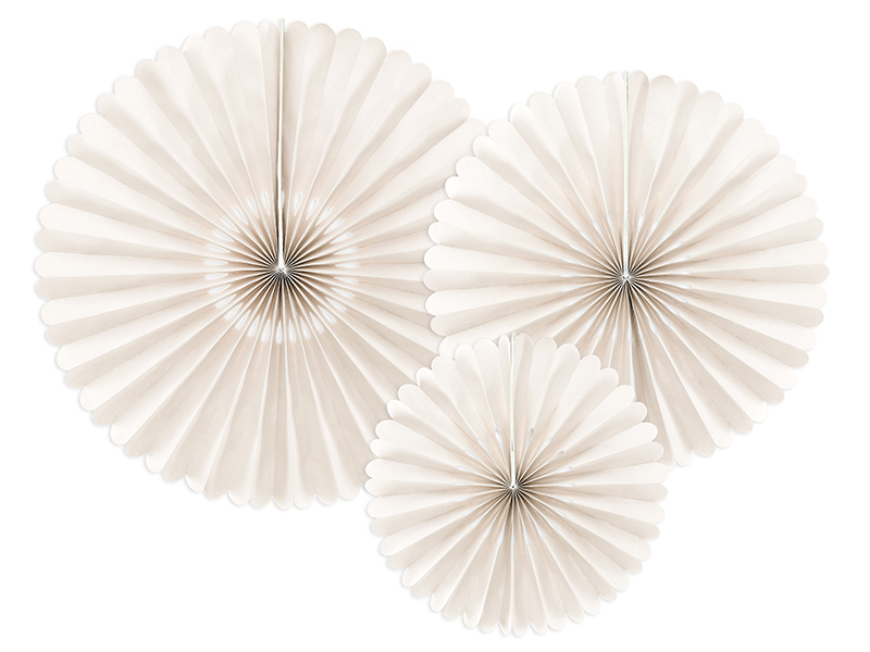 Papierdekoration, Fächer-Deko, Rosette, Papierdisc, Aufhängeornament