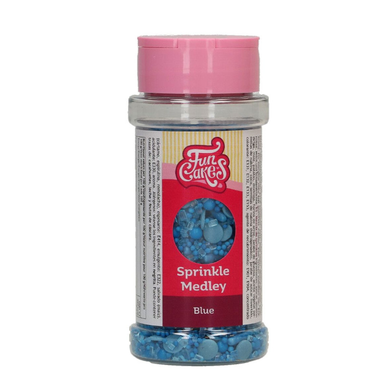 Kindergeburtstag-Funcakes-Zuckerstreusel-Medley-Blau-2