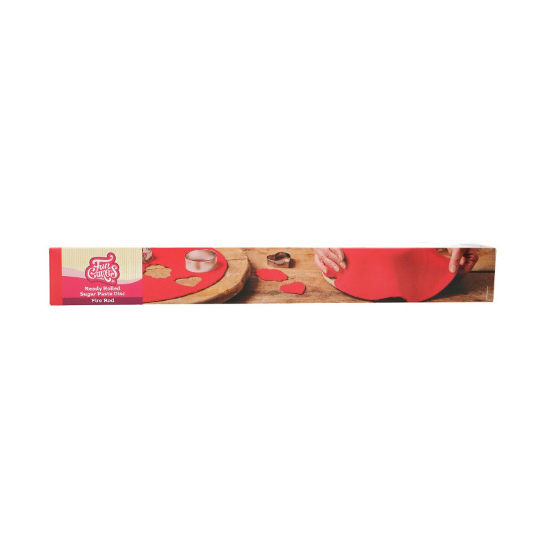 Funcakes Fondant ausgerollt Rot