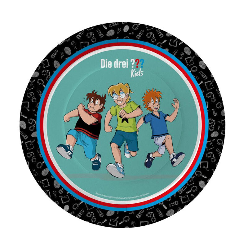 Assiettes de fête Les trois ??? enfants, 8 pcs.