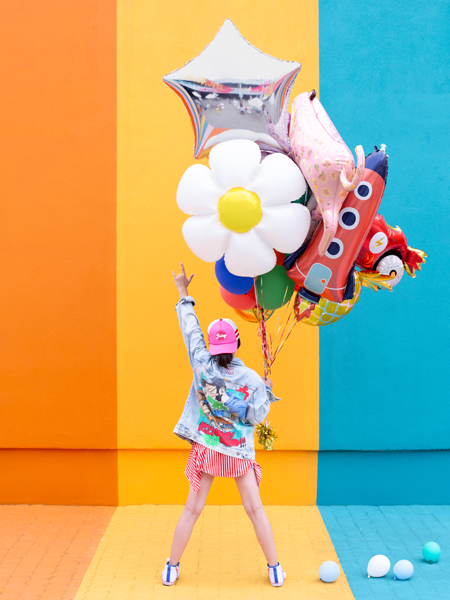 Ballons, Fahrt, Puppe, Sommer, Kinder