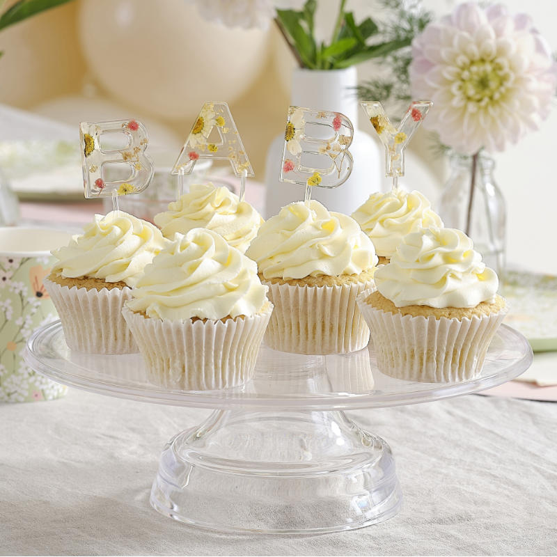 Kindergeburtstag-Cake-Topper-Floral-Baby-2