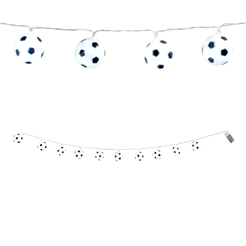 Lichterkette Fussball
- Dekoration Kindergeburtstag - Partydeko - Partydekoration - junior-partyshop.ch