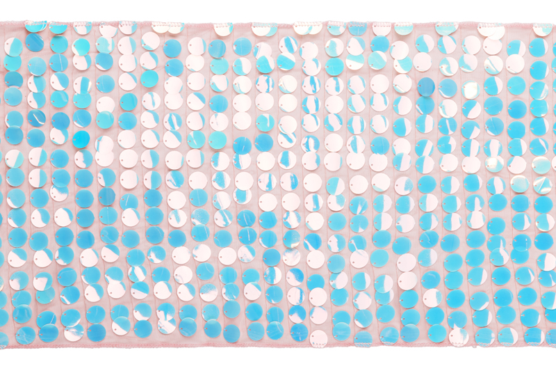 Sequins, Pailletten, Taft, Blau, Himmelblau