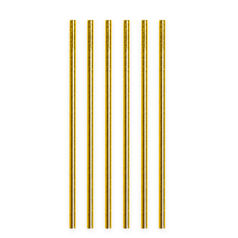 Pailles à boire or, 20 pcs.