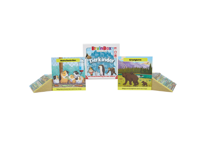 Kinderbuch, BrainBox, Tierkunde, Tierkarten, Spielkarten