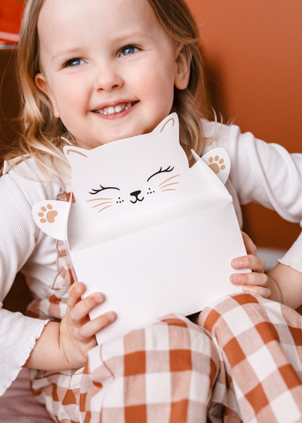 Kind, Mädchen, Geschenkbox, katzen-Theme, Bild Box