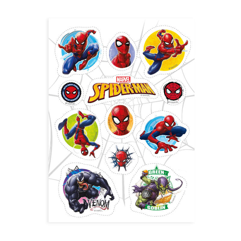 Kindergeburtstag-Tortendeko-zum-ausschneiden-Spiderman