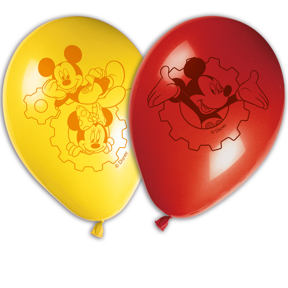Ballon, Mickey,Minnie, Disney, Gelb, Rot