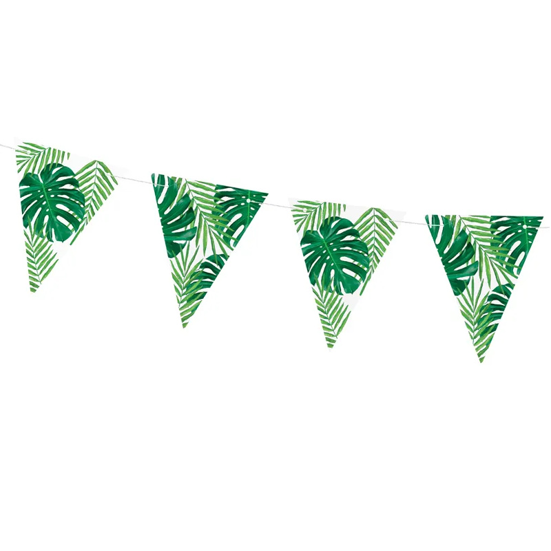 Kindergeburtstag-Wimpelkette_Palmenblaetter_1