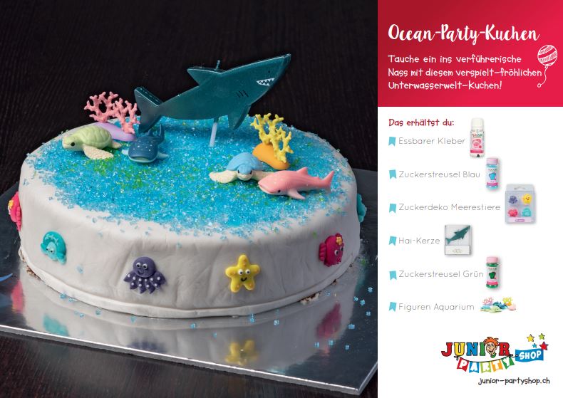 Anleitung Kuchen Ocean-Party