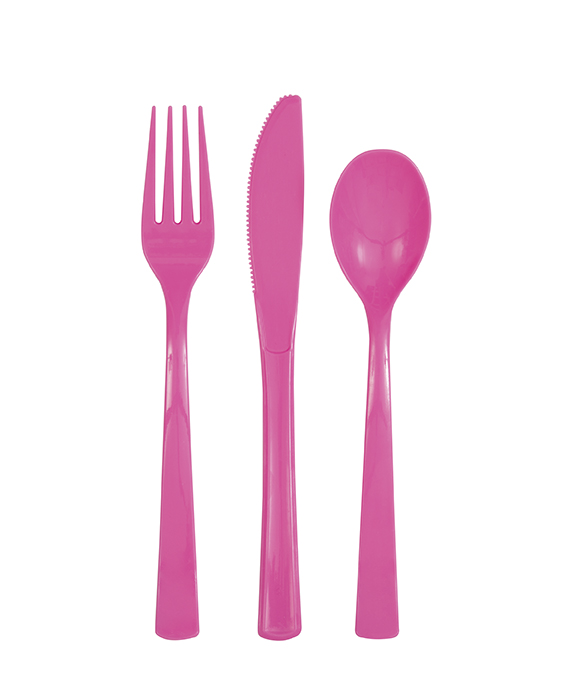 Besteck Hot Pink, 18-tlg.
- Partybesteck - Tischedeko Kindergeburtstag - Deko Kinderparty - junior-partyshop.ch