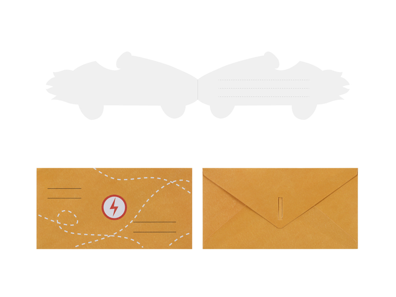 postkarte, umschlag, braun, Kraftpapier, Elektrizität-Symbol