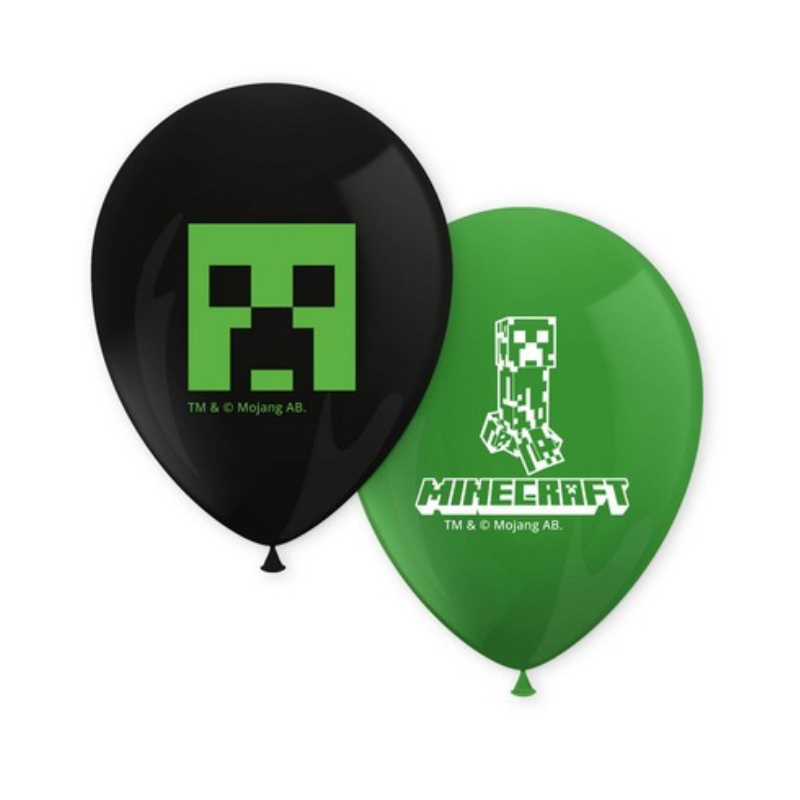 Ballons Minecraft, 8 pcs.