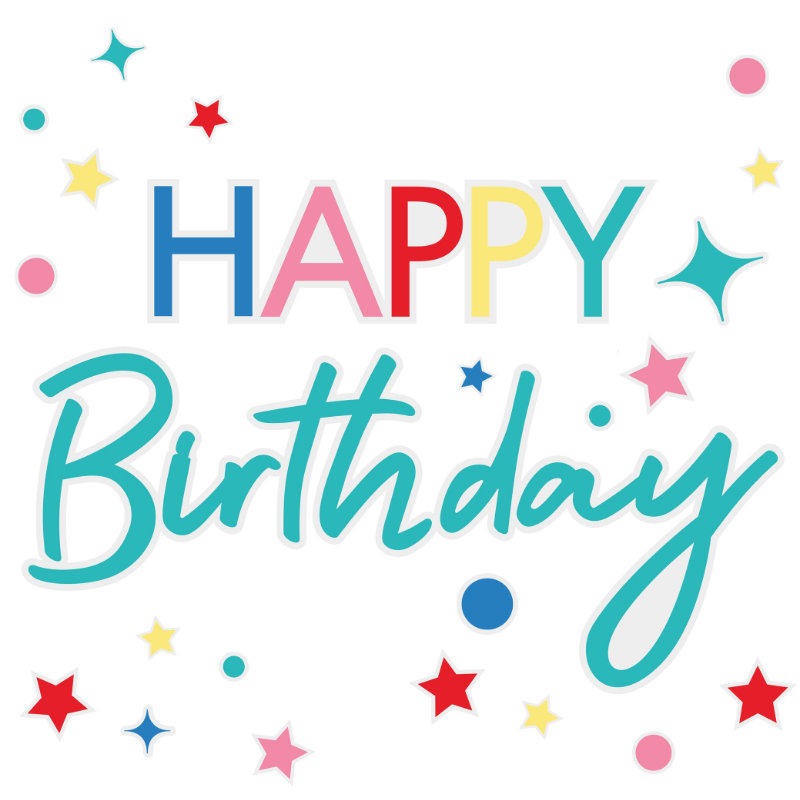 "Fenstersticker ""Happy Birthday"""
