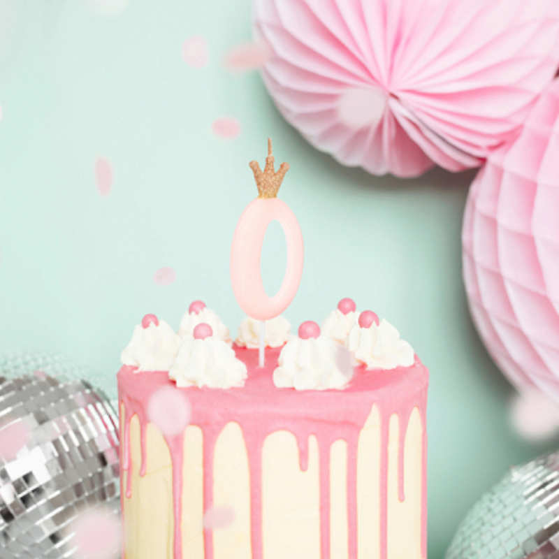 Kindergeburtstag-Zahlenkerze_Zahl_mit_Krone_Rosa_1