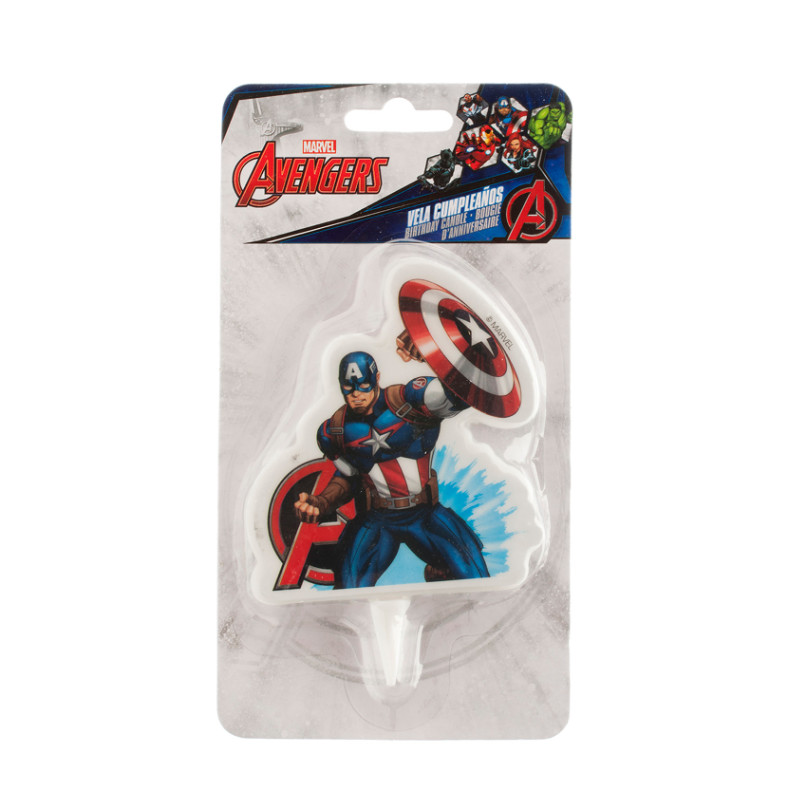 Kindergeburtstag-Geburtstagskerze_Avengers_Captain_America