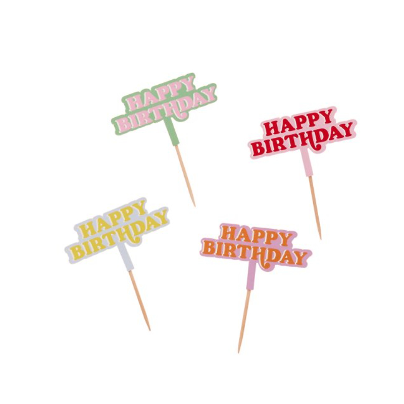 Partypicker Happy Birthday, 12 Stk.