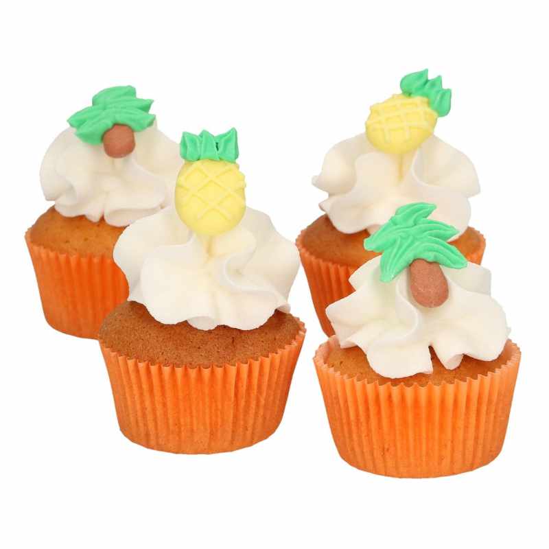 Kindergeburtstag-Zuckerdekor_Ananas_Palmen_12_Stk_2