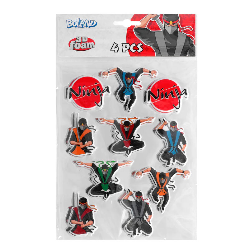 Kindergeburtstag-Sticker-Ninja-Party-2