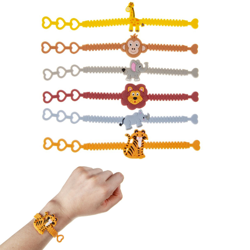 Kindergeburtstag-Armbander-Wild-Animals