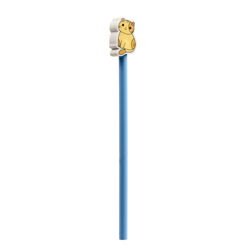 Pencil, Blau, Katzenaufkleber, Stift, Schreibwaren