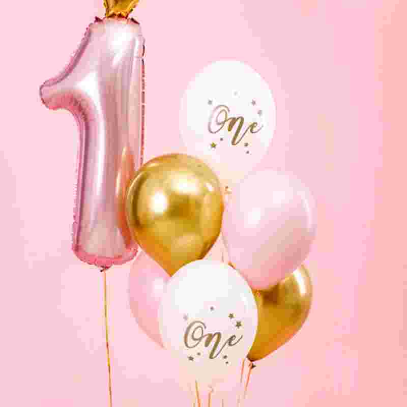 Kindergeburtstag-Luftballons_1_Geburtstag_Gold_Pink_6_Stk_1