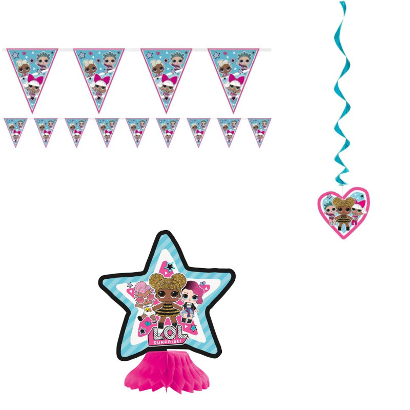 Kindergeburtstag-Deko-Set-LOL-Surprise