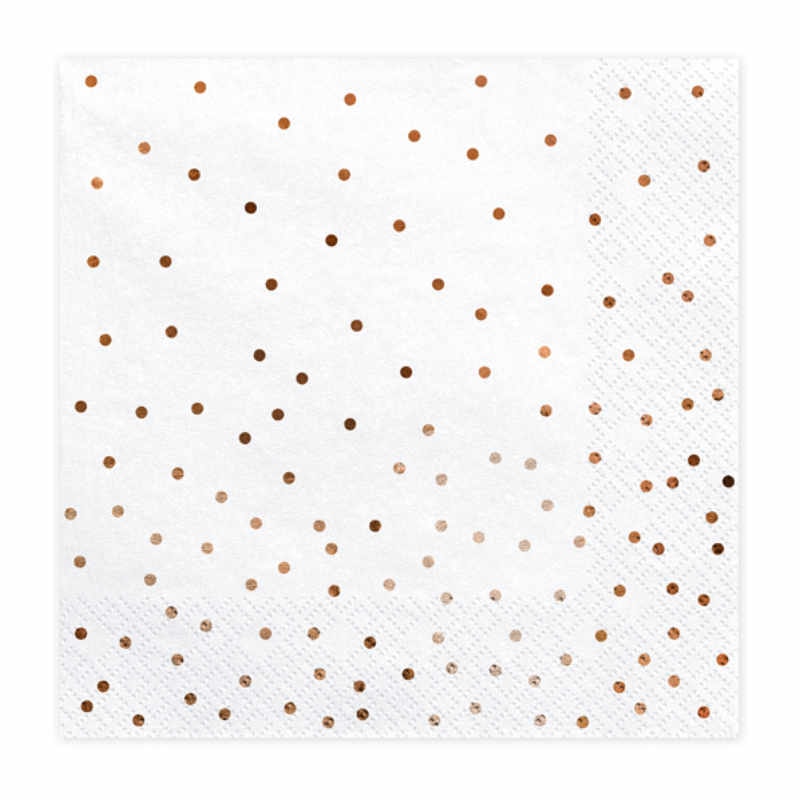 Servietten Rose Gold Punke, 20 Stk.
- Geburtstagsdeko - Papierservietten Kindergeburtstag - Party Tischdeko - junior-partyshop.ch