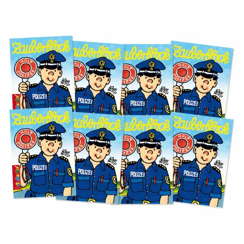 Kindergeburtstag-Zauberblock-Polizei