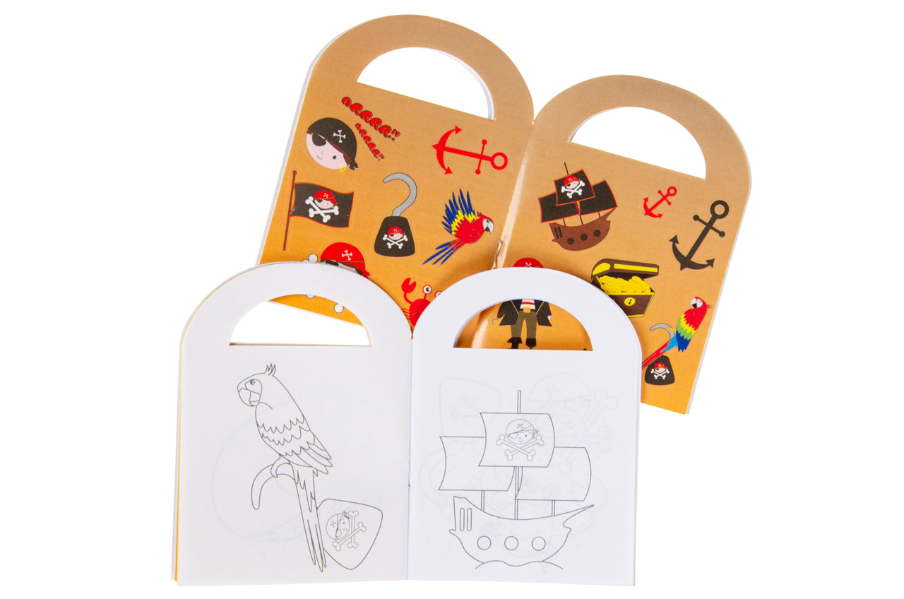 Piraten-Design, Beutel, Schablonenbuch, Tierfreund, Kuchen-/Papiertasche
