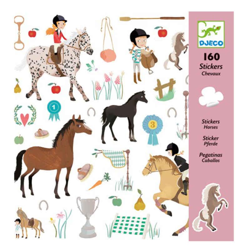 Djeco Sticker Pferde
- Mitgebsel Kindergeburtstag - kleine Geschenke Kinder - junior-partyshop.ch