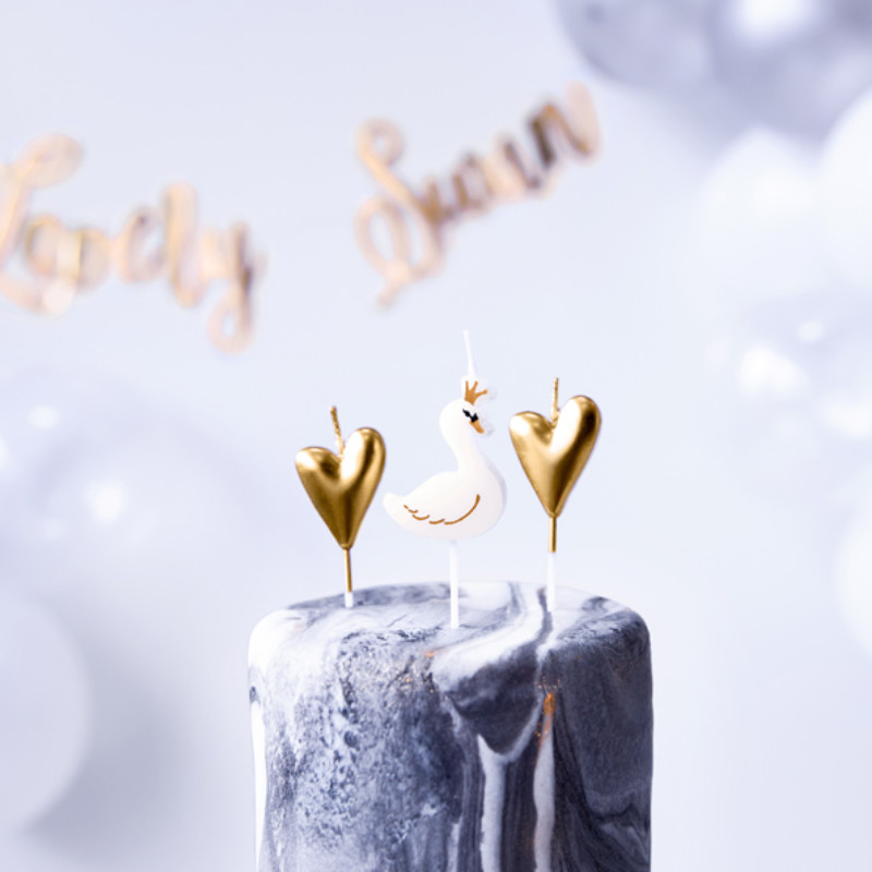 Kindergeburtstag-Geburtstagskerzen_Schwan_Gold_6_Stk_1