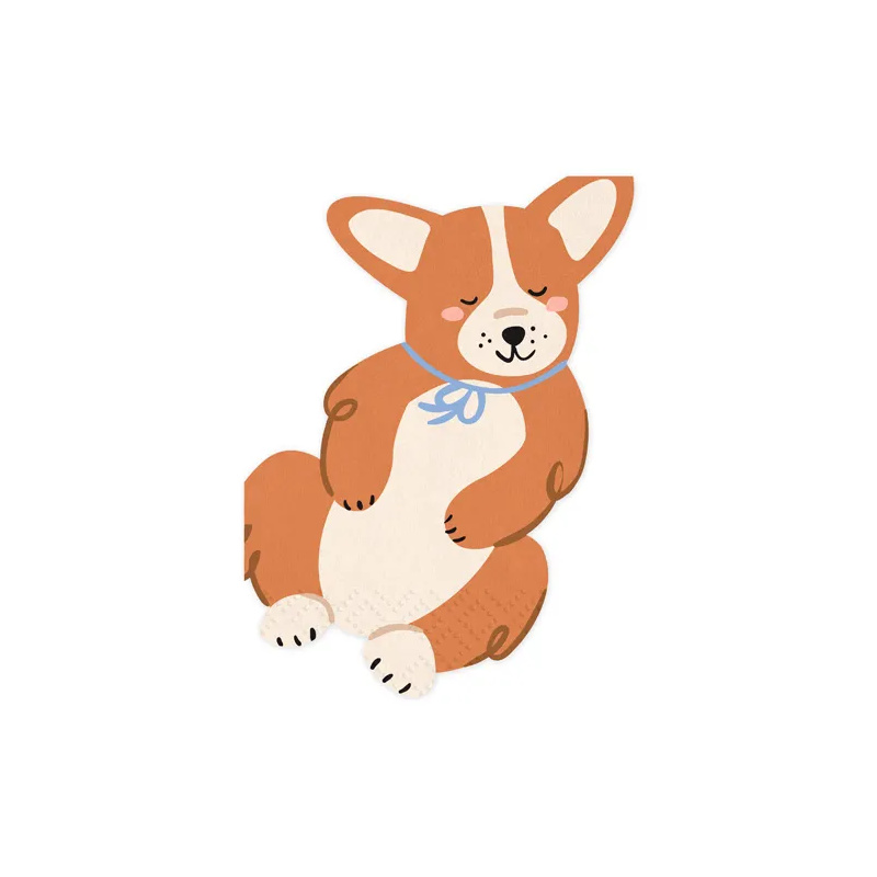 Kindergeburtstag-Servietten-Corgi-klein-1