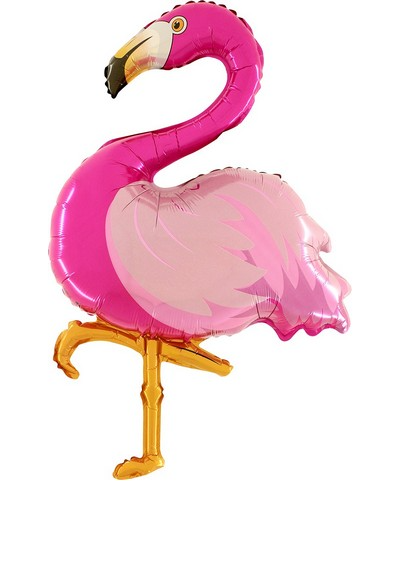 Flamingo, Balloon, Foil balloon, Pink flamingo, Decorative balloon