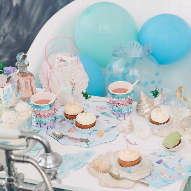 Kindergeburtstag-Partybecher_Meri_Fransen_Meerjungfrau_8_Stk_2