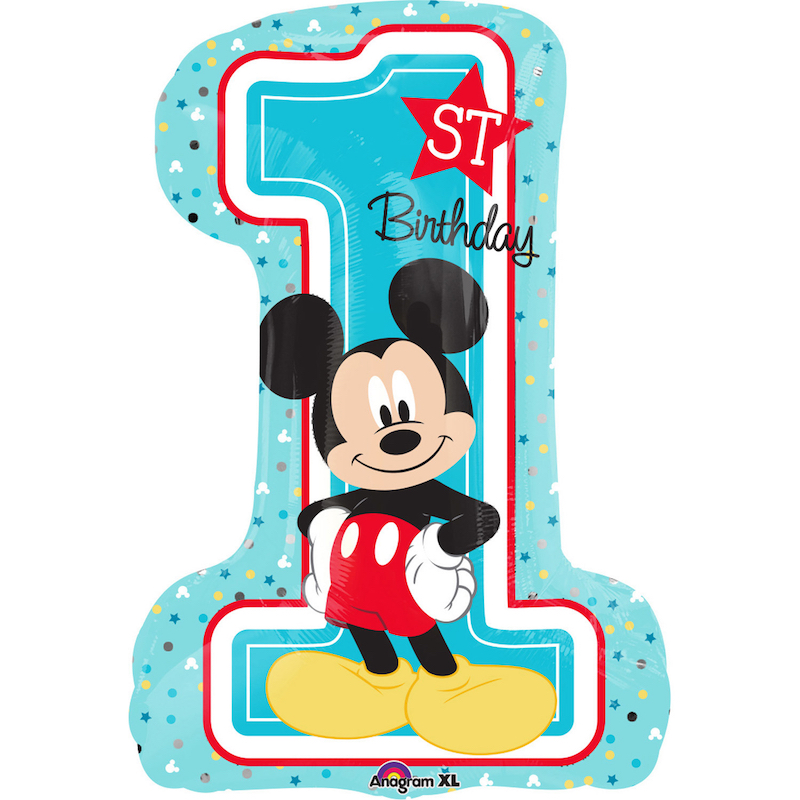 Folienballon Mickey 1. Geburtstag